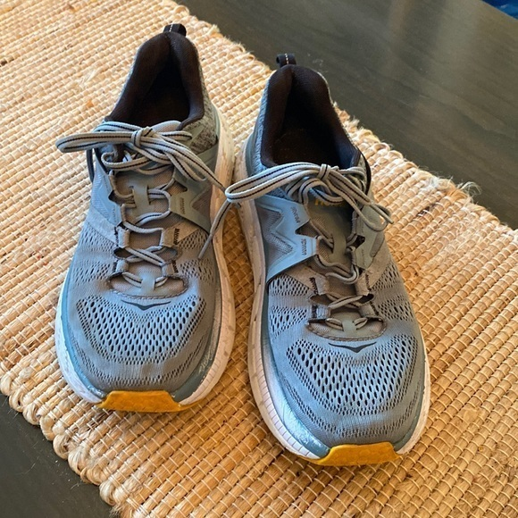 Hoka One One Mens Gaviota 2 Textile Synthetic Trainers Size 10 - Picture 1 of 10